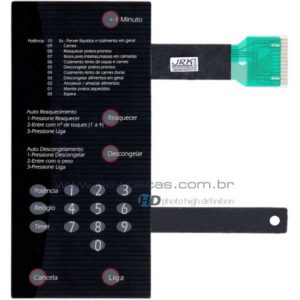 TECLADO FUNCOES BRASTEMP BMP 28 C/D PR